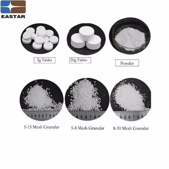 Nadcc Dihydrate Granular SDIC 56% 60% Tablet SDIC 2893-78-9